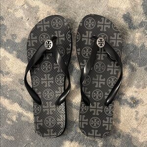 Tory Burch Black Flip Flops